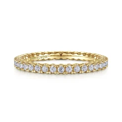 Hot Gabriel & Co. Faenza - 14K Yellow Gold Diamond Anniversary Band - 0.5 ct