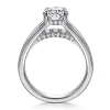 Outlet Gabriel & Co. Faith - 14K White Gold Split Shank Oval Diamond Engagement Ring