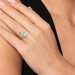 Online Gabriel & Co. Felicity - 14K White Gold Elongated Cushion Halo Diamond Engagement Ring
