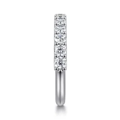 Outlet Gabriel & Co. Ferre - 14K White Gold Scallop Setting Diamond Anniversary Band - 0.75 ct
