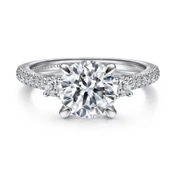 Gabriel & Co. Finian - 14K White Gold Diamond Engagement Ring