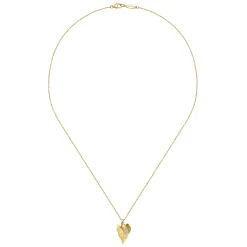 Gabriel & Co. Floral - 18 inch 14K Yellow Gold Diamond Leaf Pendant Necklace