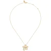 Gabriel & Co. Floral - 14K White Yellow Gold Diamond Floral Pendant Necklace