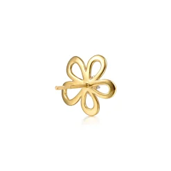 Clearance Gabriel & Co. Floral - 14K White Yellow Gold Diamond Floral Stud Earrings