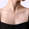 Discount Gabriel & Co. Floral - 14K Yellow Gold Diamond Flower Pendant Necklace