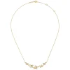 Discount Gabriel & Co. Floral - 14K Yellow Gold Floral Branch Diamond Necklace