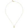 Gabriel & Co. Floral - Pendant Necklace Floral 14K Yellow Gold White Sapphire