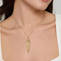 Discount Gabriel & Co. Floral - Pendant Necklace 14K Yellow Gold Bujukan