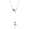 Hot Gabriel & Co. Floral - 925 Sterling Silver Green Amethyst Floral Lariat Necklace