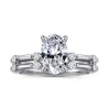 Discount Gabriel & Co. Frances - 14K White Gold Oval Diamond Engagement Ring
