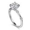 Hot Gabriel & Co. Frances - 14K White Gold Round Diamond Engagement Ring