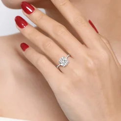 Best Gabriel & Co. Frances - 14K White Gold Round Diamond Engagement Ring