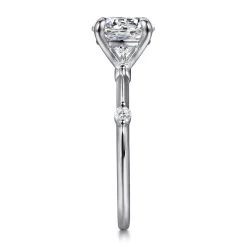 Online Gabriel & Co. Frances - 14K White Gold Round Diamond Engagement Ring