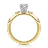 Online Gabriel & Co. Frances - 14K White -Yellow Gold Oval Diamond Engagement Ring