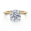 Hot Gabriel & Co. Frances - 14K White -Yellow Gold Round Diamond Engagement Ring