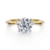 Sale Gabriel & Co. Frances - 14K White -Yellow Gold Round Diamond Engagement Ring