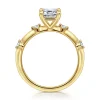 New Gabriel & Co. Frances - 14K Yellow Gold Emerald Cut Diamond Engagement Ring