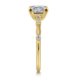 Online Gabriel & Co. Frances - 14K Yellow Gold Princess Cut Diamond Engagement Ring