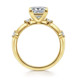 Online Gabriel & Co. Frances - 14K Yellow Gold Princess Cut Diamond Engagement Ring
