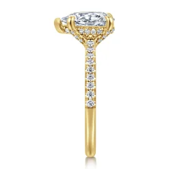 Hot Gabriel & Co. Franka - 14K Yellow Gold Pear Shape Diamond Engagement Ring