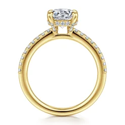 Online Gabriel & Co. Franka - 14K Yellow Gold Round Diamond Engagement Ring
