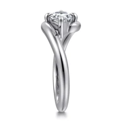 Gabriel & Co. Freye - 14K White Gold Bypass Compass Prong Marquise Shape Diamond Engagement Ring