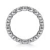 New Gabriel & Co. Genevi - 14K White Gold Bezel Diamond Eternity Band - 1.3 ct