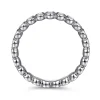Clearance Gabriel & Co. Genevi - 14K White Gold Bezel Diamond Eternity Band - 0.5 ct