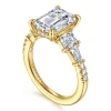 Outlet Gabriel & Co. Genni - 14K Yellow Gold Emerald Cut Diamond Engagement Ring
