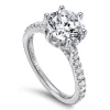 New Gabriel & Co. Genoa - 14K White Gold Diamond Engagement Ring