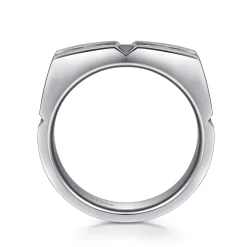 Best Gabriel & Co. Geometric Wide Band 925 Sterling Silver