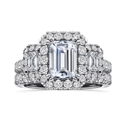 Online Gabriel & Co. Gibson - 14K White Gold Emerald Cut Diamond Engagement Ring