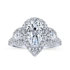 Online Gabriel & Co. Gibson - 14K White Gold Pear Shape Diamond Engagement Ring