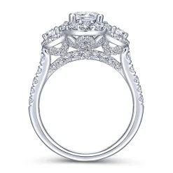 Online Gabriel & Co. Gibson - 14K White Gold Pear Shape Diamond Engagement Ring