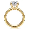 Discount Gabriel & Co. Giova - 14K Yellow Gold Round Diamond Engagement Ring
