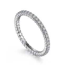 Clearance Gabriel & Co. Giralda - 14K White Gold Diamond Eternity Band - 0.5 ct