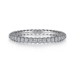 Clearance Gabriel & Co. Giralda - 14K White Gold Diamond Eternity Band - 0.5 ct