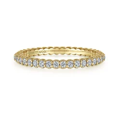 Hot Gabriel & Co. Giralda - 14K Yellow Gold Diamond Eternity Band - 0.48 ct
