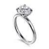 Sale Gabriel & Co. Grasey - 14K White Gold Round Solitaire Diamond Engagement Ring