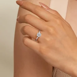 Sale Gabriel & Co. Grasey - 14K White Gold Round Solitaire Diamond Engagement Ring