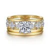 Online Gabriel & Co. Gretchen - 14K White-Yellow Gold Round Diamond Engagement Ring