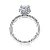 Outlet Gabriel & Co. Hart - Platinum Hidden Halo Oval Diamond Engagement Ring