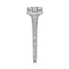 Hot Gabriel & Co. Heath - 14K White Gold Round Diamond Engagement Ring