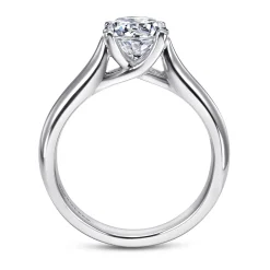 Online Gabriel & Co. Helen - Platinum Round Diamond Solitaire Engagement Ring