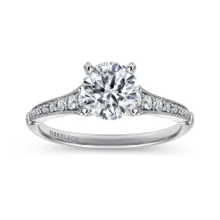 Sale Gabriel & Co. Hollis - 14K White Gold Round Diamond Engagement Ring