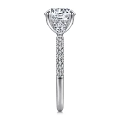 Hot Gabriel & Co. Holloway - 14K White Gold Diamond Engagement Ring