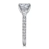 Outlet Gabriel & Co. Holloway - 14K White Gold Round 3 Stone Diamond Engagement Ring