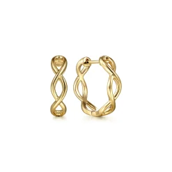 Gabriel & Co. Huggie Earrings 14K Yellow Gold 15mm