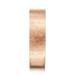 Best Gabriel & Co. Ian - 14K Rose Gold 6mm - Men's Wedding Band in Brushed Finish
