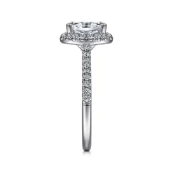 Gabriel & Co. Idina - Platinum Oval Halo Diamond Engagement Ring